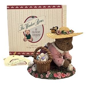 Windsor Bears My Egg Stra Special Day Figurine Easter Egg Painting Cranbury Comm